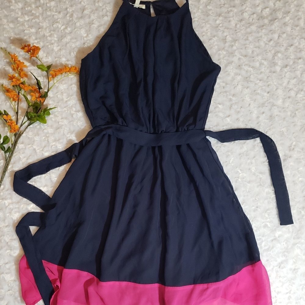 Maurices size small blue and pink midi dress